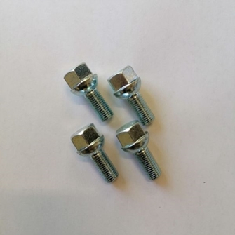 Hjulboltsæt 4-pak - M12, 1,5x42, 4-huls